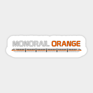 Monorail Orange Sticker